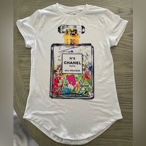 Girls fashion inspired Graphic White T-Shirt